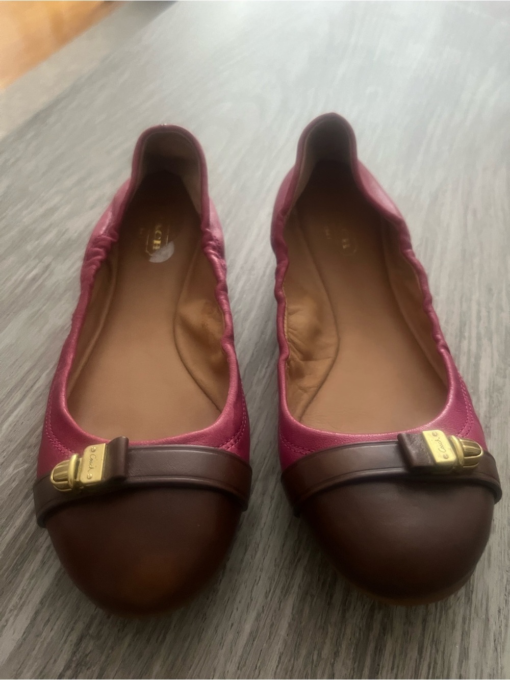 Coach Delphine Leather Ballet Flats | Like New | Y2K Balletcore Vibes